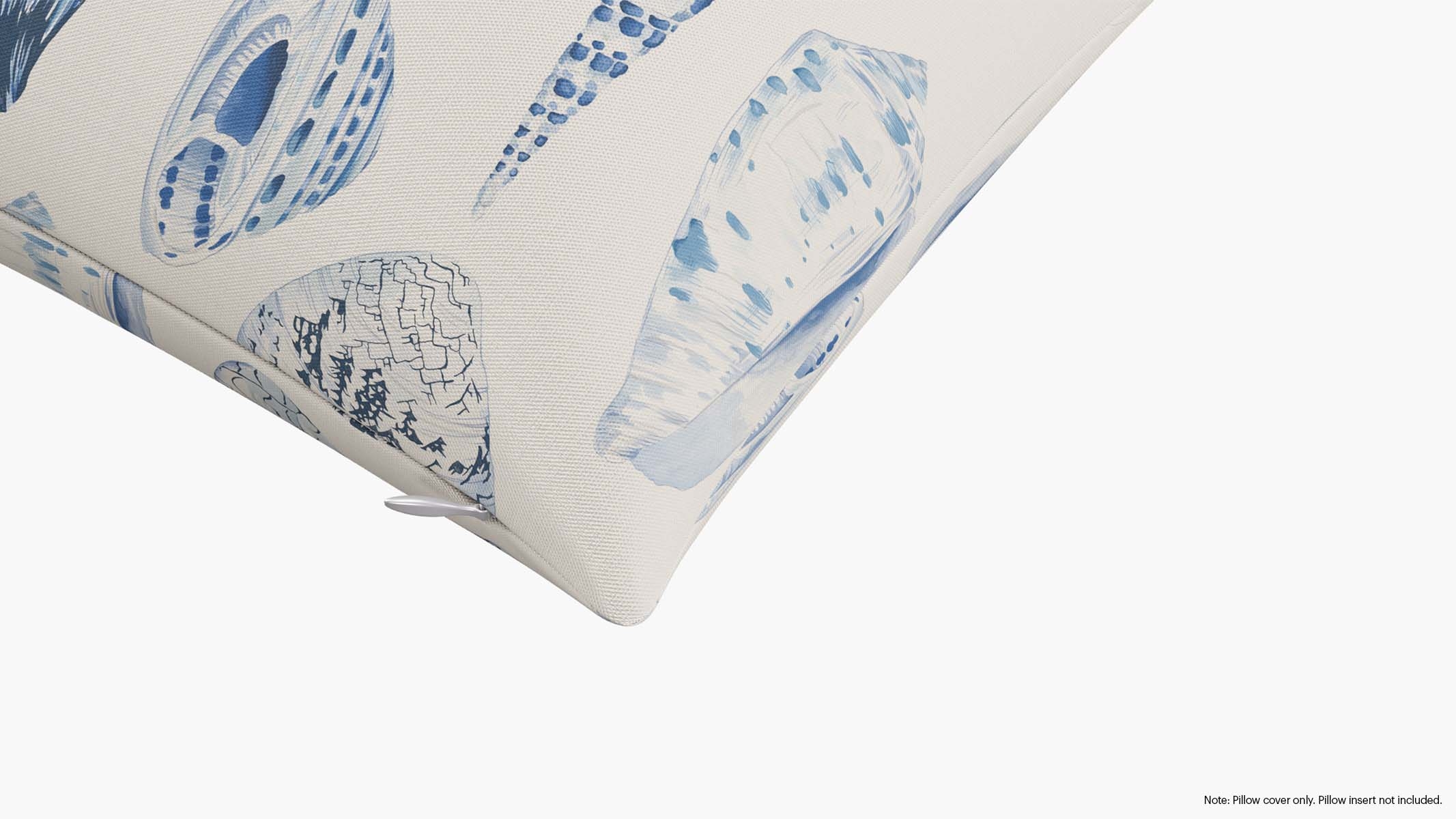 Throw Pillow Cover 14" x 20", Porcelain Coquina, 14" x 20" - Image 1