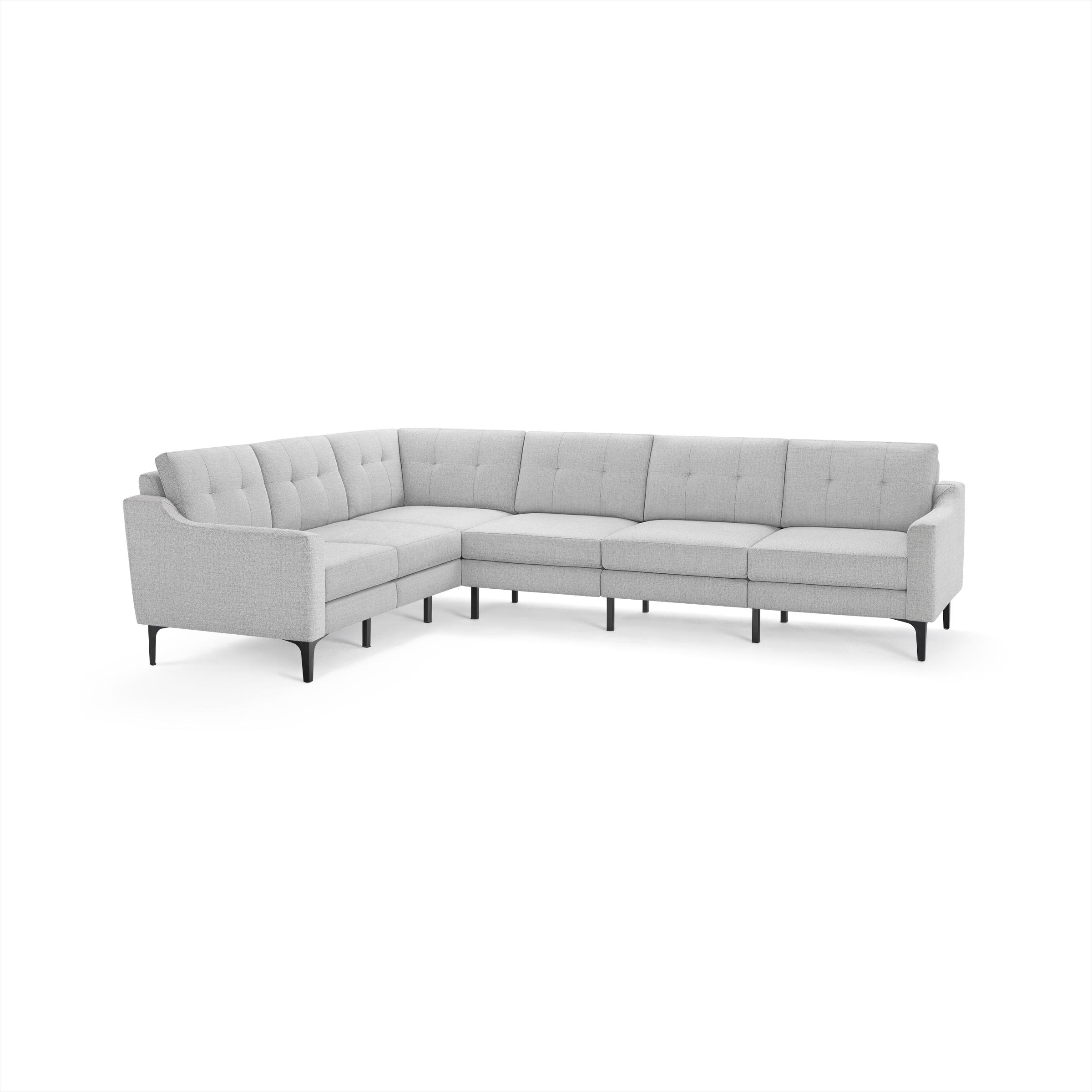 The Slope Nomad 6-Seat Corner Sectional in Crushed Gravel - Image 0