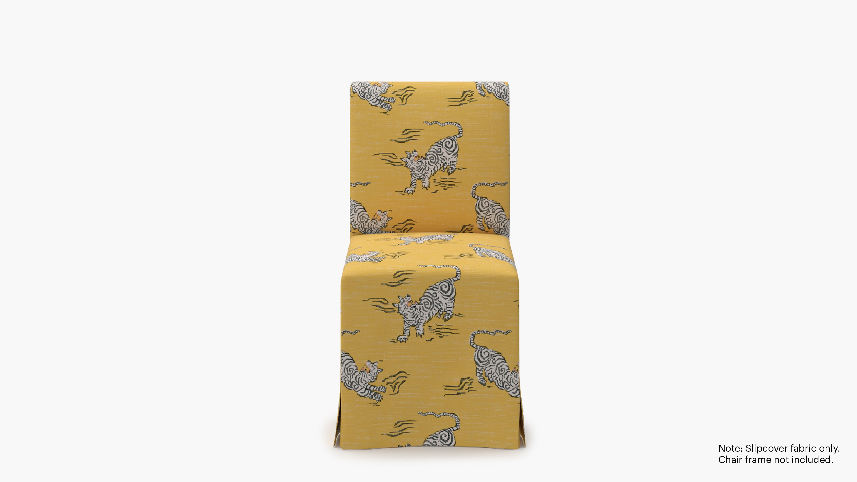 Slipcovered Signature Dining Chair - Cover Only, Dijon Tigresse - Image 0