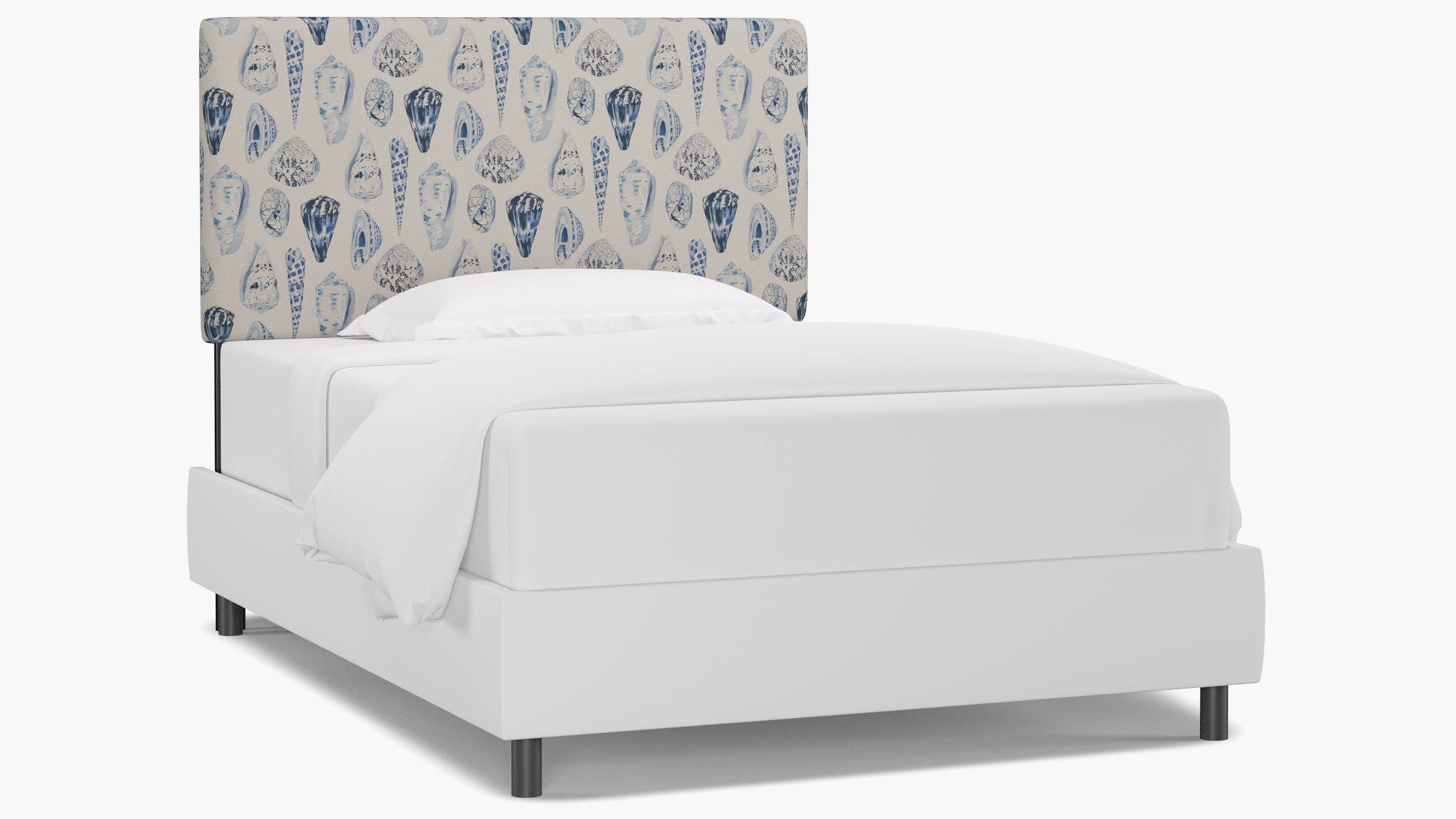 Square Back Headboard, Porcelain Coquina, Full - Image 0