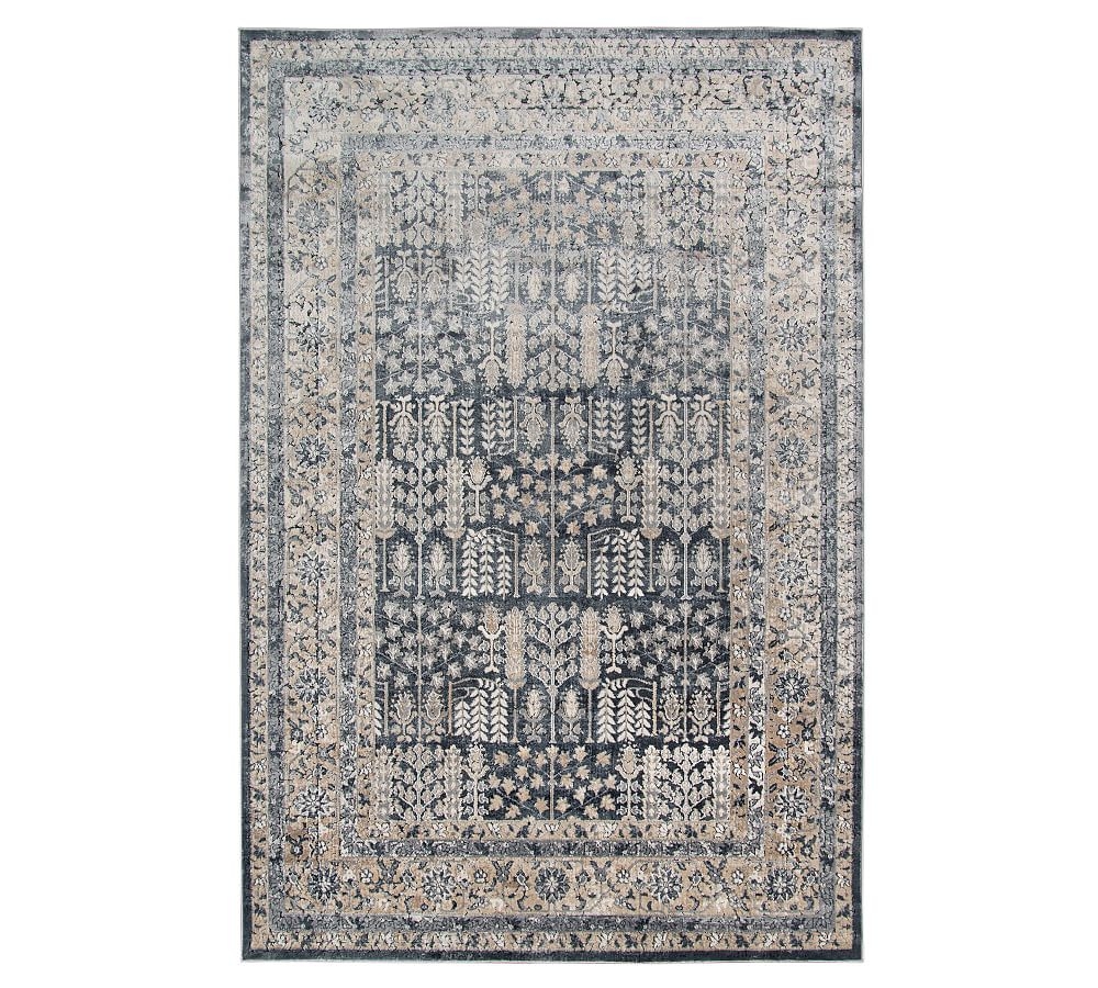 PB OPEN BOX Odell Persian-Style Rug, 7.11 x 9.10, Navy Multi - Image 0