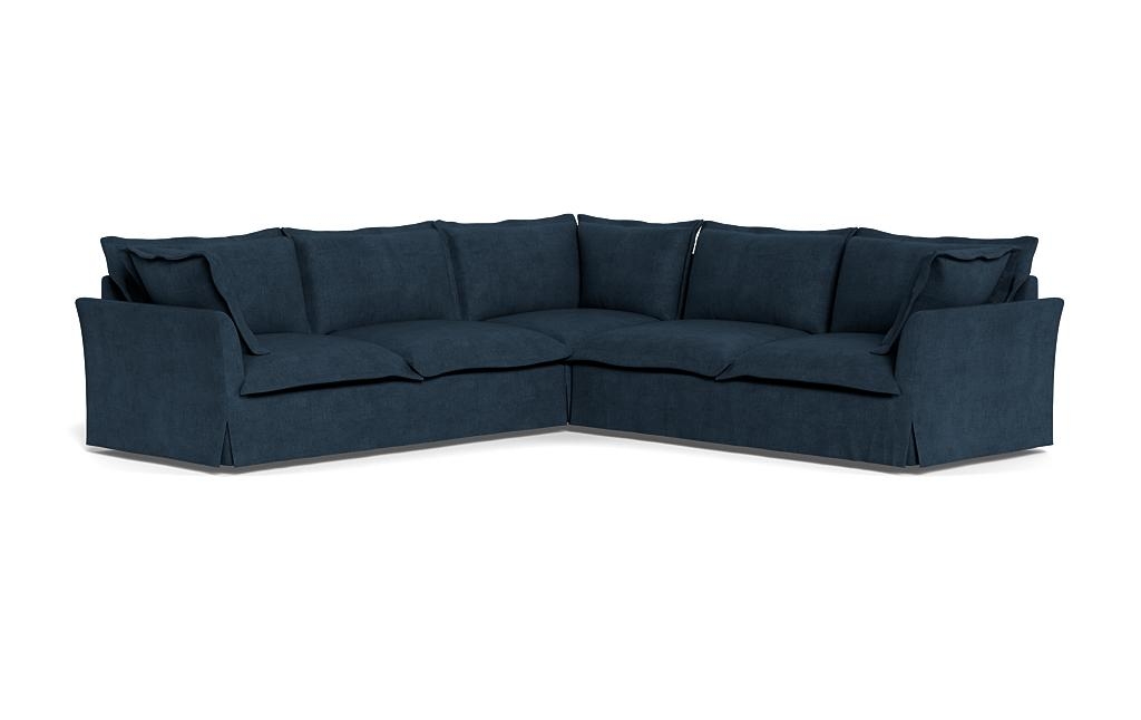 Skylar Slipcovered Corner 4-Seat Sectional Sofa - Image 1
