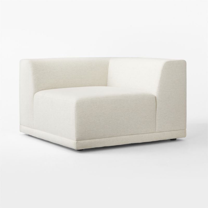 Faible White Performance Fabric Corner Chair - Image 2