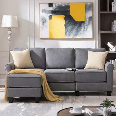 Hao 78.8" Reversible Sectional with Ottoman - Image 0