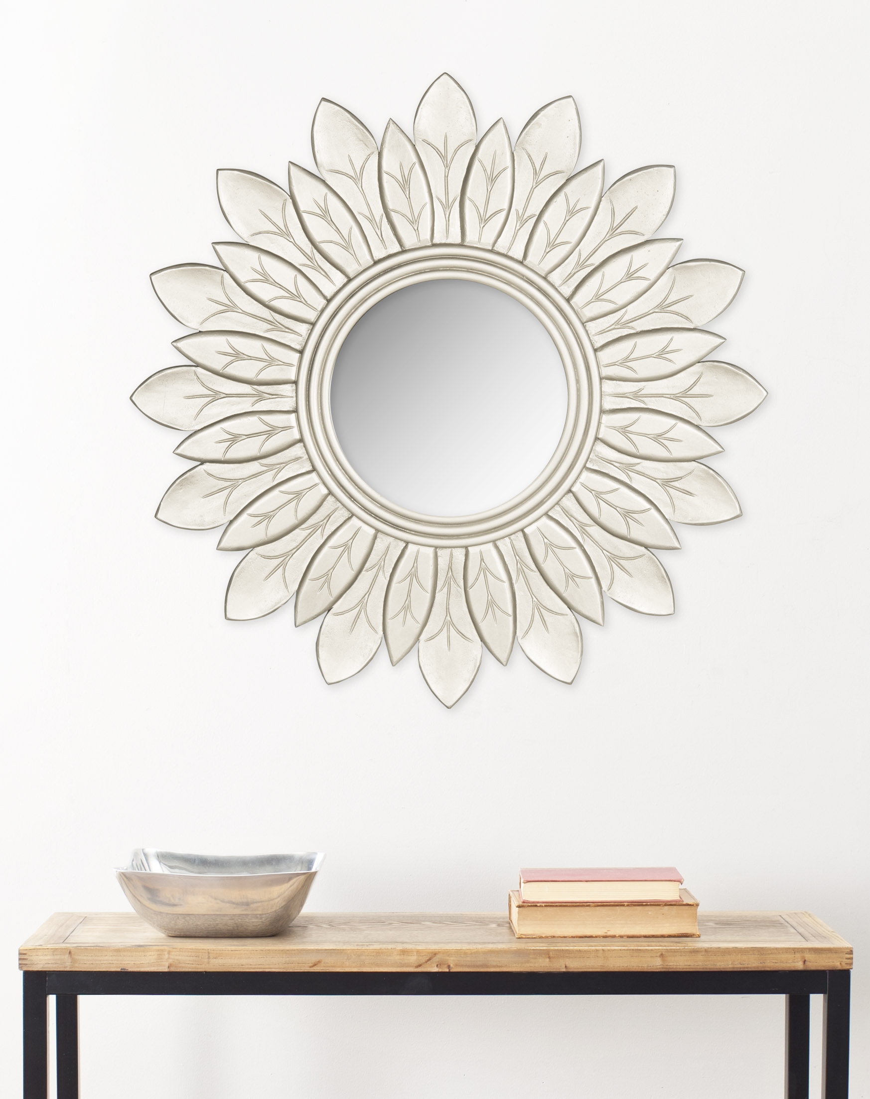 Sun King Mirror - Pewter - Safavieh - Image 2