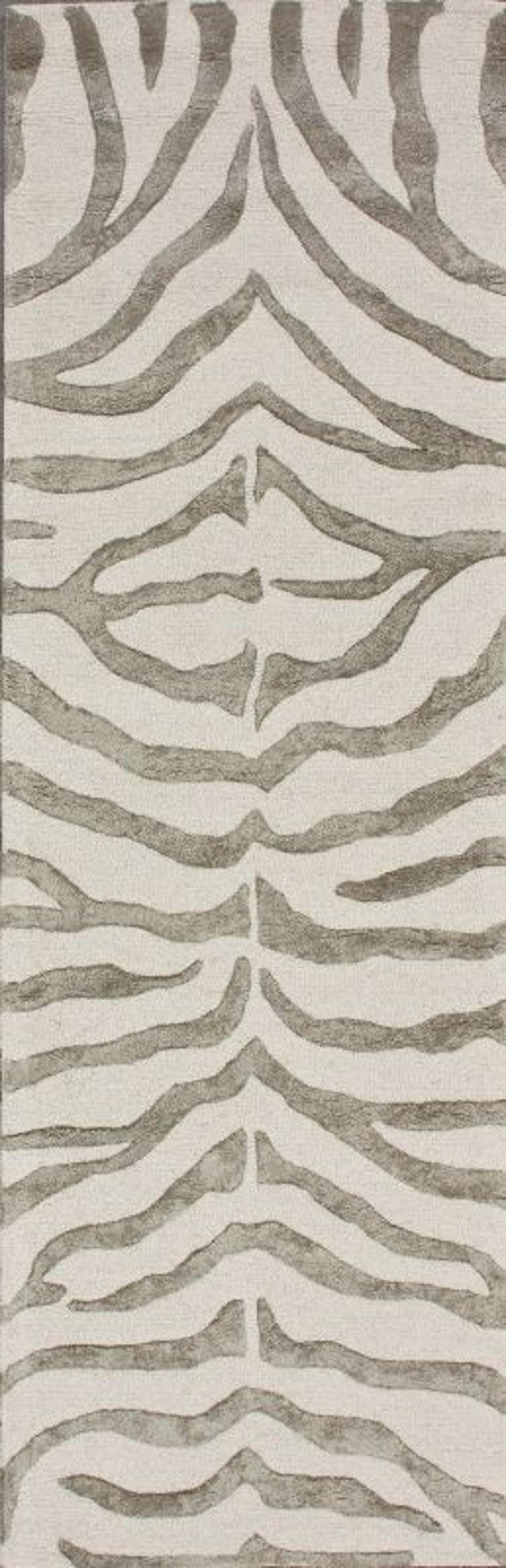 Hand Tufted Plush Zebra Area Rug - Image 4