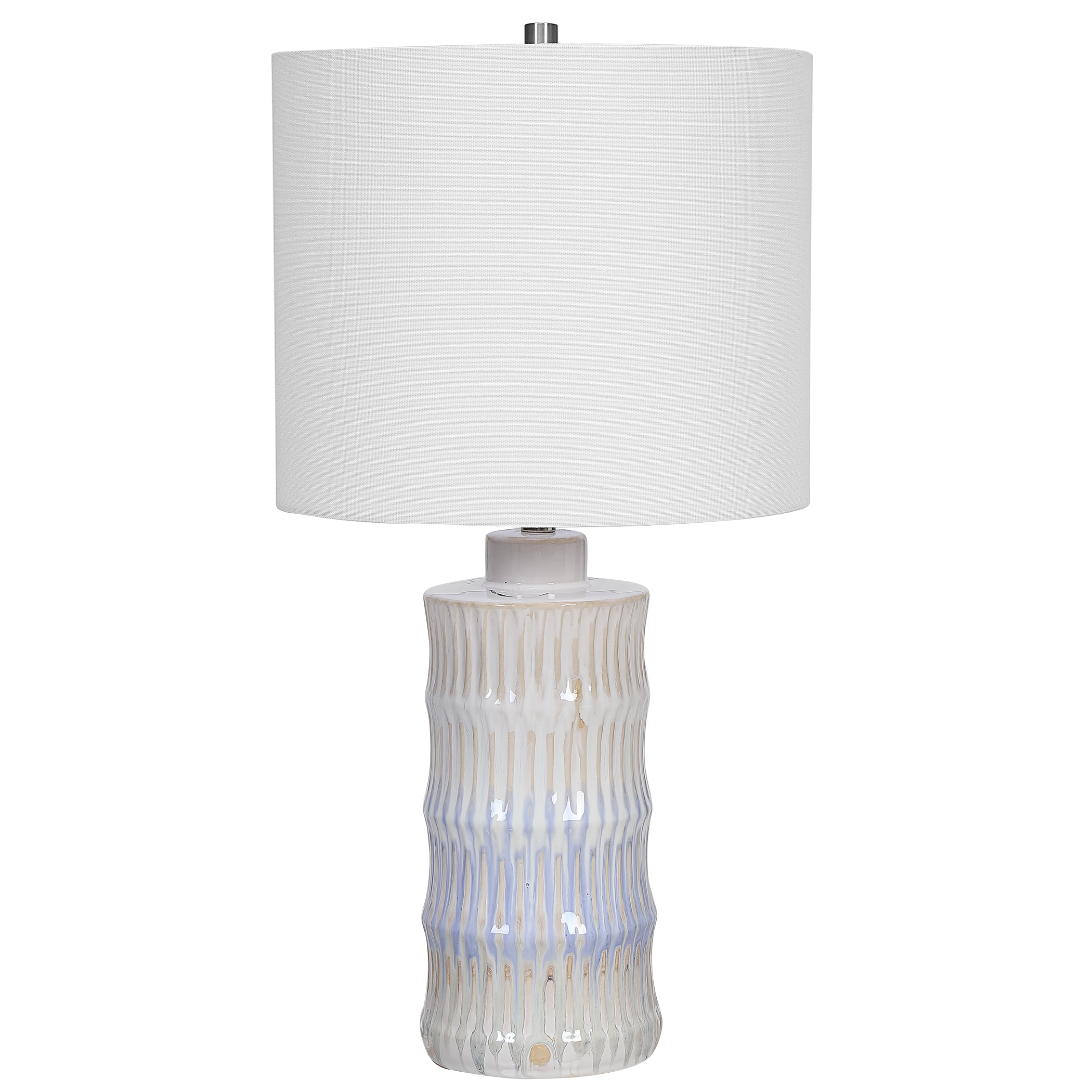 Drizzled Table Lamp, Blue, 23" - Image 0