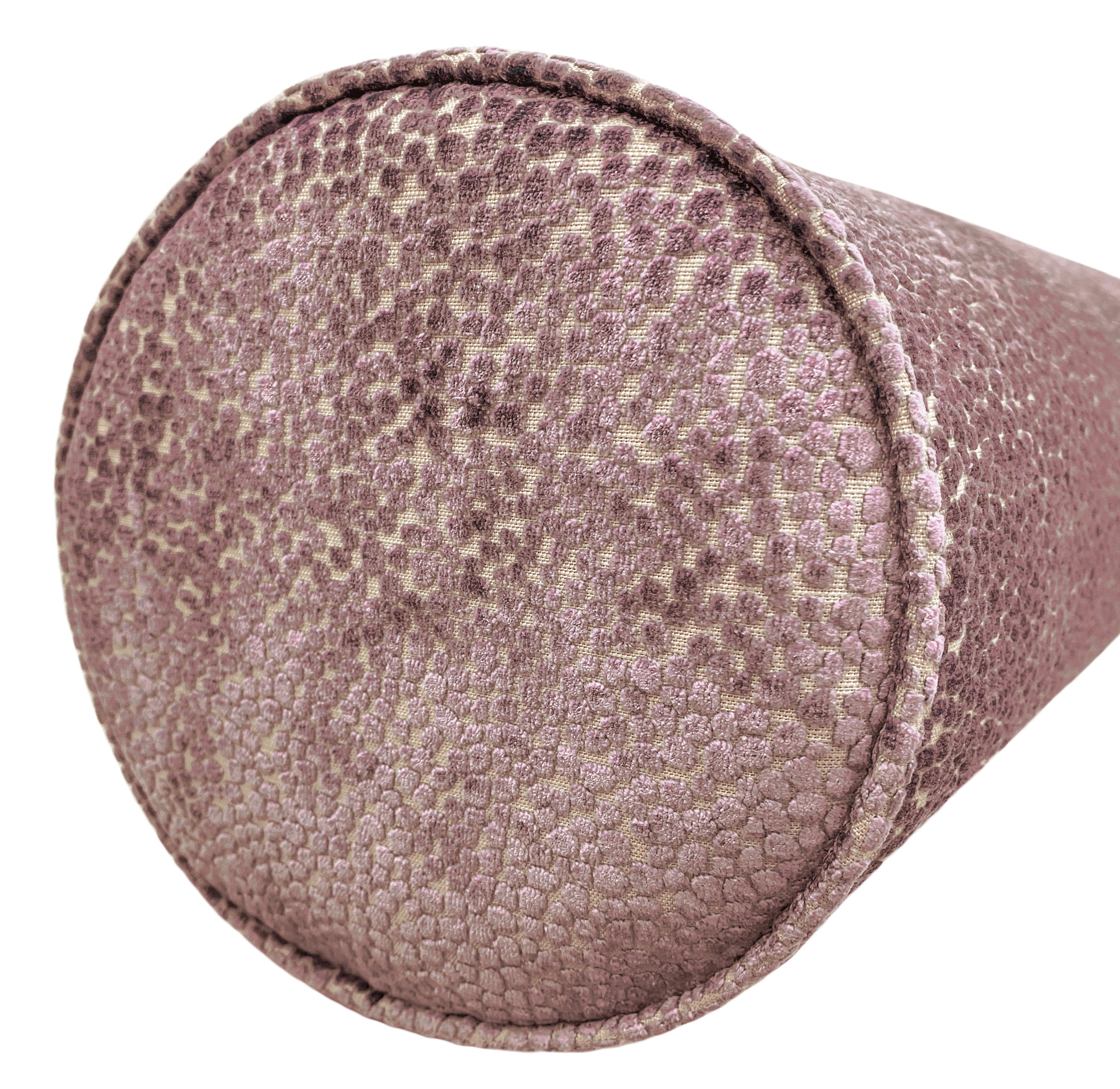 THE BOLSTER :: COSMO CUT VELVET // ROSE QUARTZ - QUEEN // 9" X 36" - Image 2