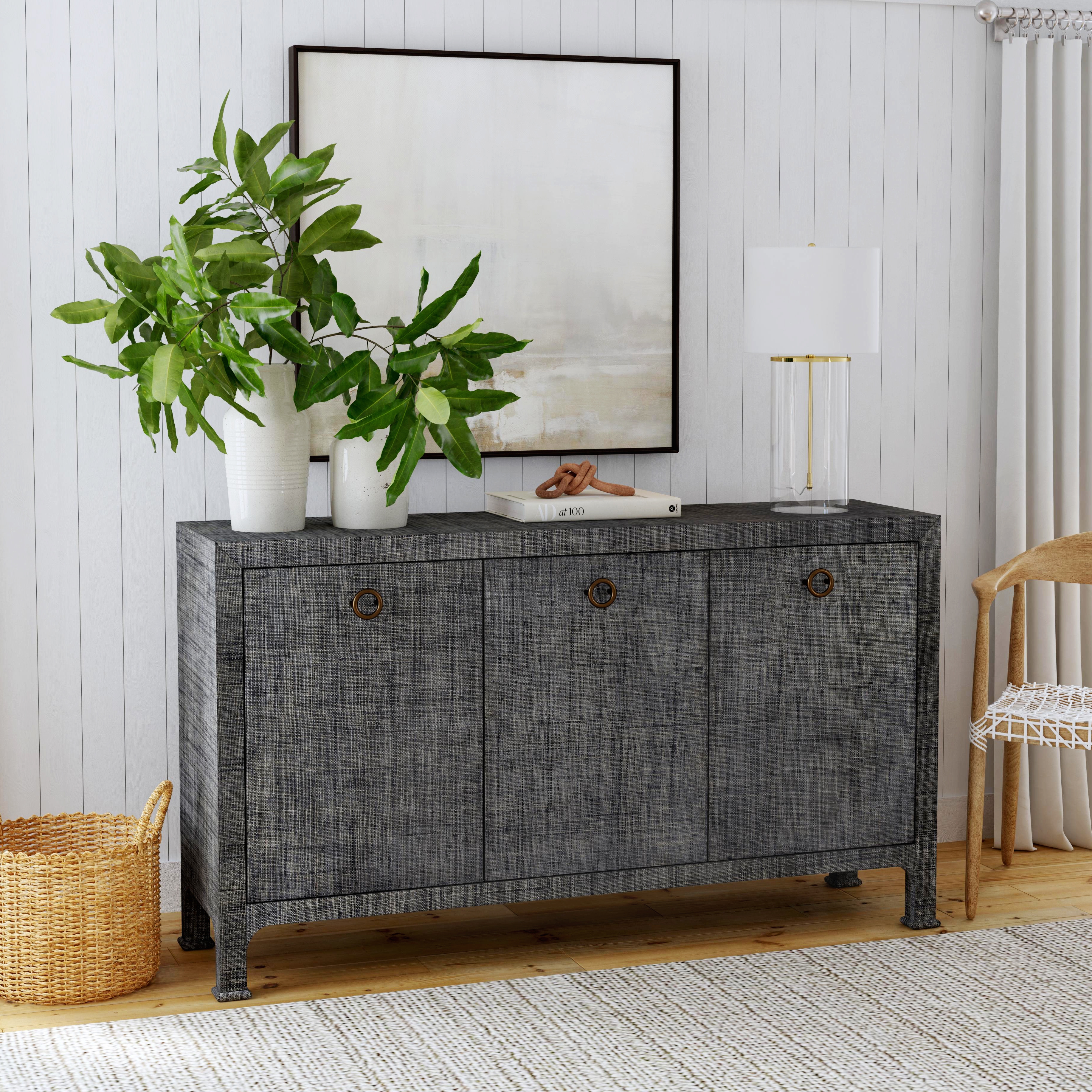 Chatham Charcoal Raffia Sideboard - Image 3