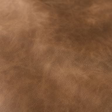 Vegan Leather Modern Lounger, Caramel, Small - Image 2