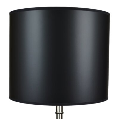 10" H x 12" W Paper Drum Lamp Shade ( Spider ) in Black - Image 0