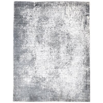 One Of A Kind  Hand-Woven Modern & Contemporary 5' X 8' Abstract Wool Brown Rug - Image 0