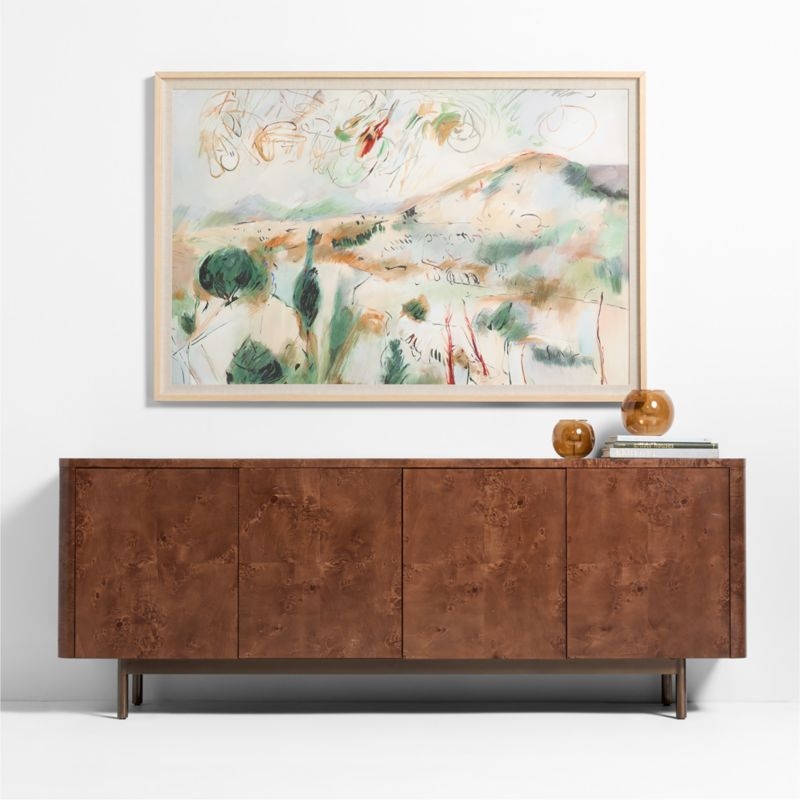 "Tuscany Village" 62"x42" Framed Wall Art Print - Image 1