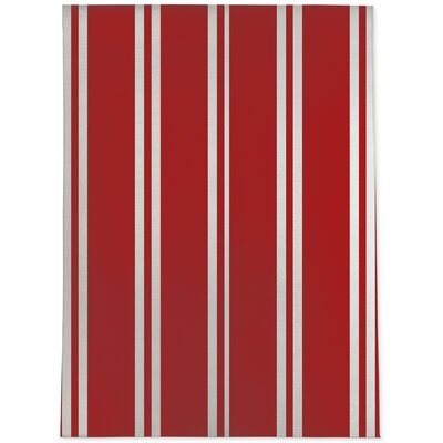 Amalfi Red Striped Area Rug - Image 0