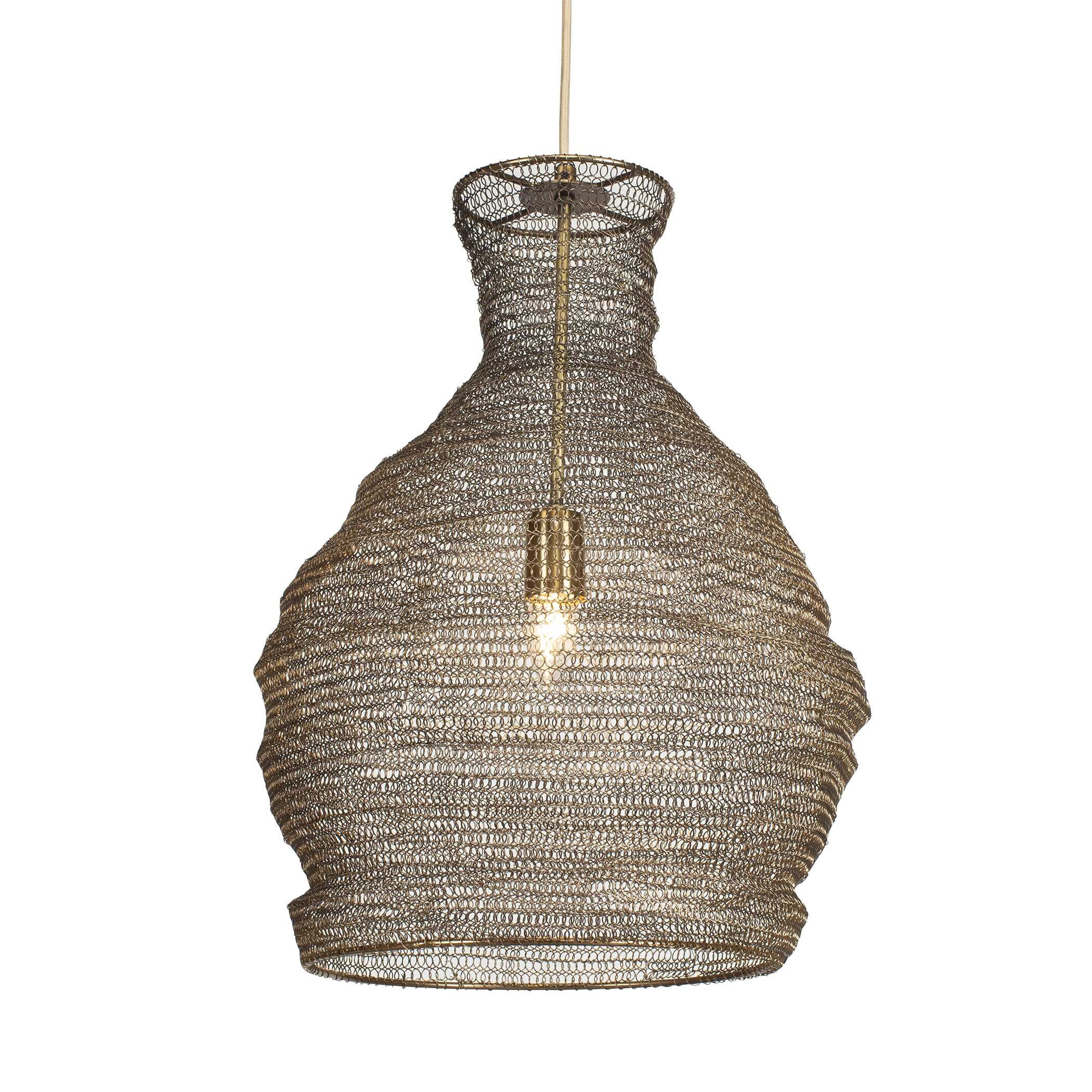 Murmur Woven Brass 1 Light Pendant - Image 3