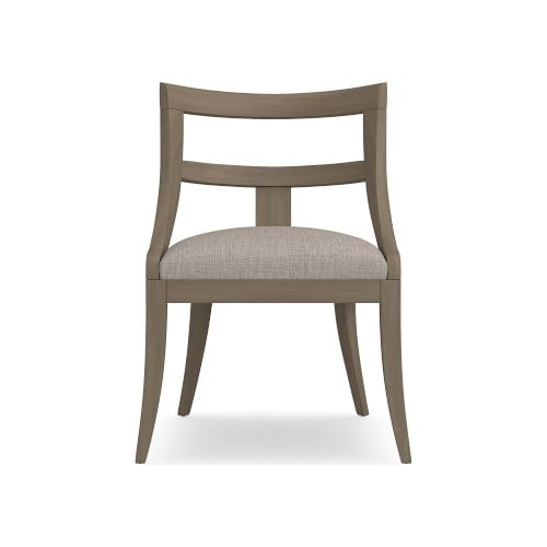 Piedmont Side Chair, Standard Cushion, Perennials Performance Melange Weave, Light Sand SG - Image 0