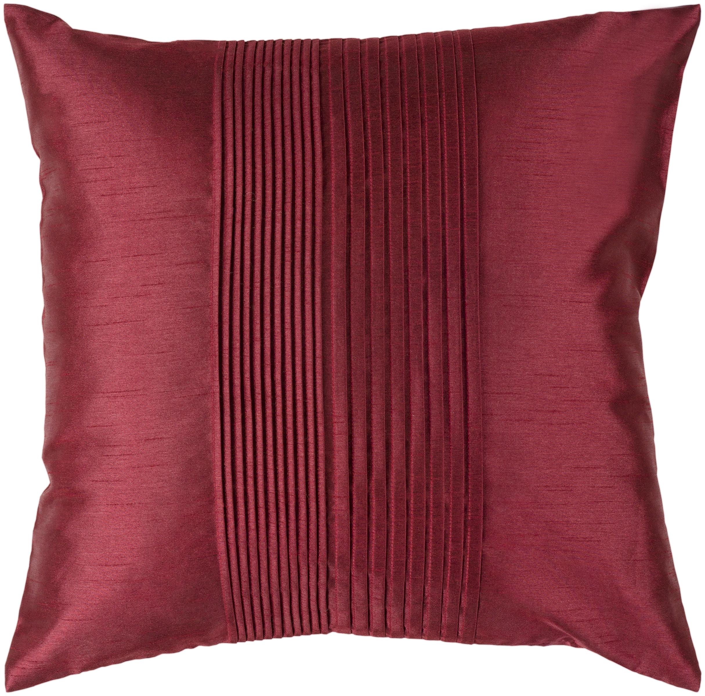 Solid Pleated Throw Pillow, 18" x 18", pillow cover only - Image 0