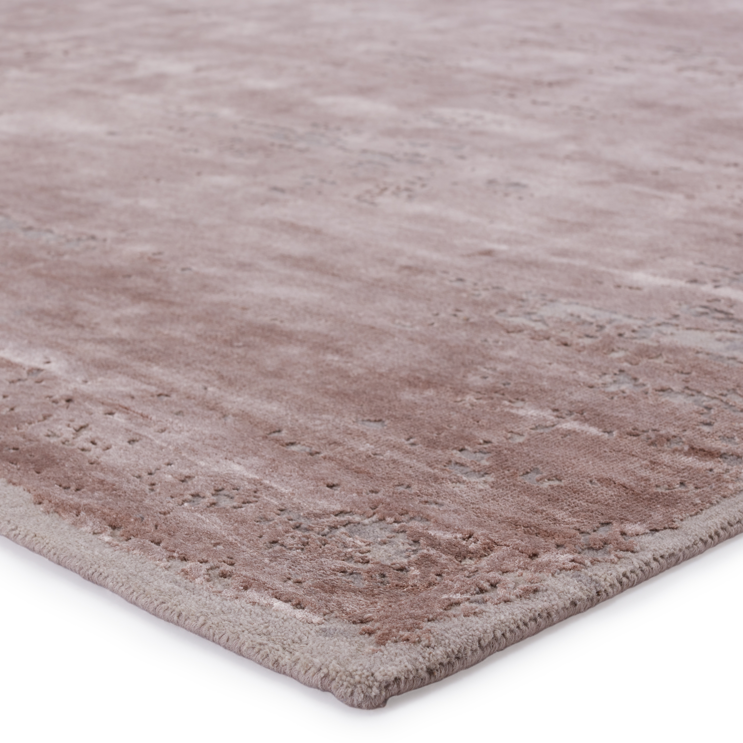 Olga Hand-Knotted Abstract Taupe/ Gray Area Rug (10'X14') - Image 1