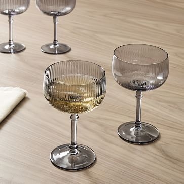 Esme Glassware: Coupe Champagne: Clear Fluted S/12 BOM - Image 2