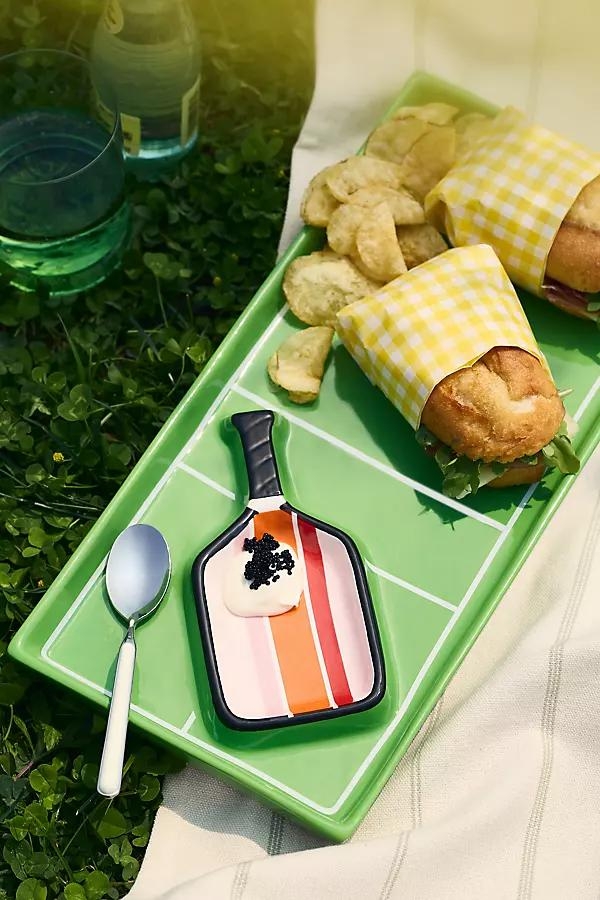 Tennis Court Chip & Dip Serving Platter - Image 0