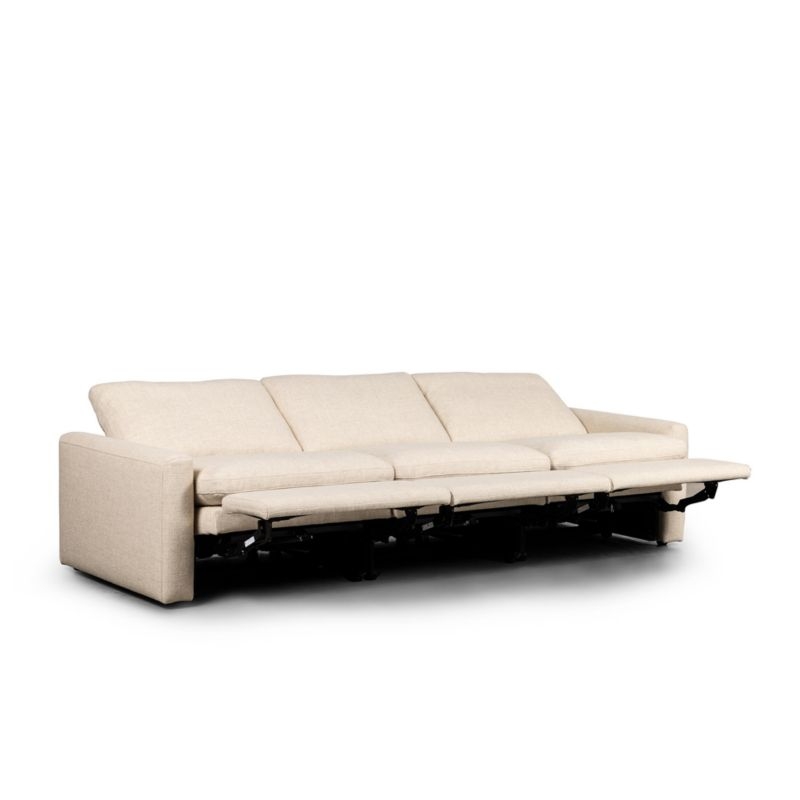 Tillery 3-Piece Antigo Natural Fabric Power Recliner Sectional Sofa - Image 3