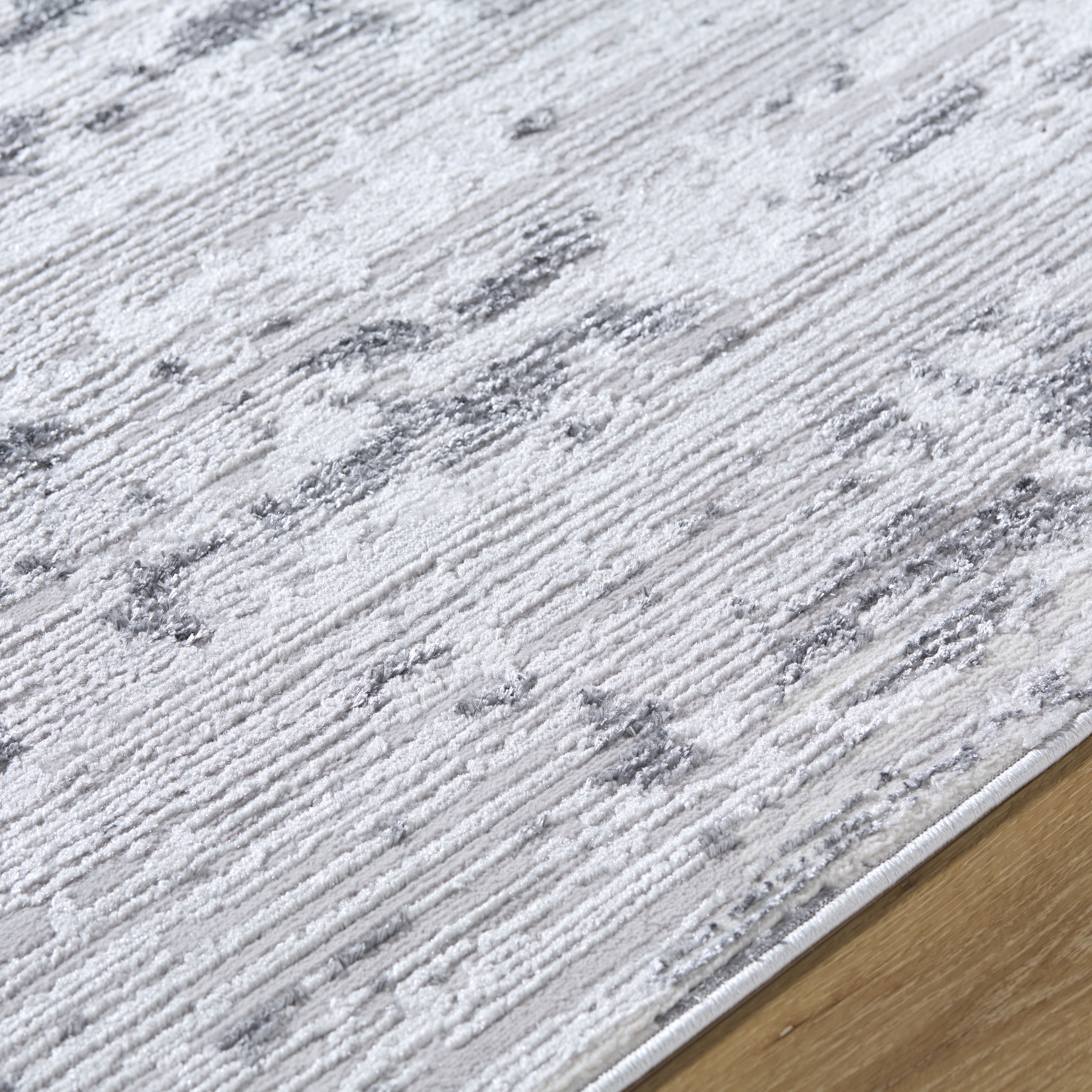 Sunrise Gray Indoor 2' x 2'11" Machine Woven Rug - Image 2