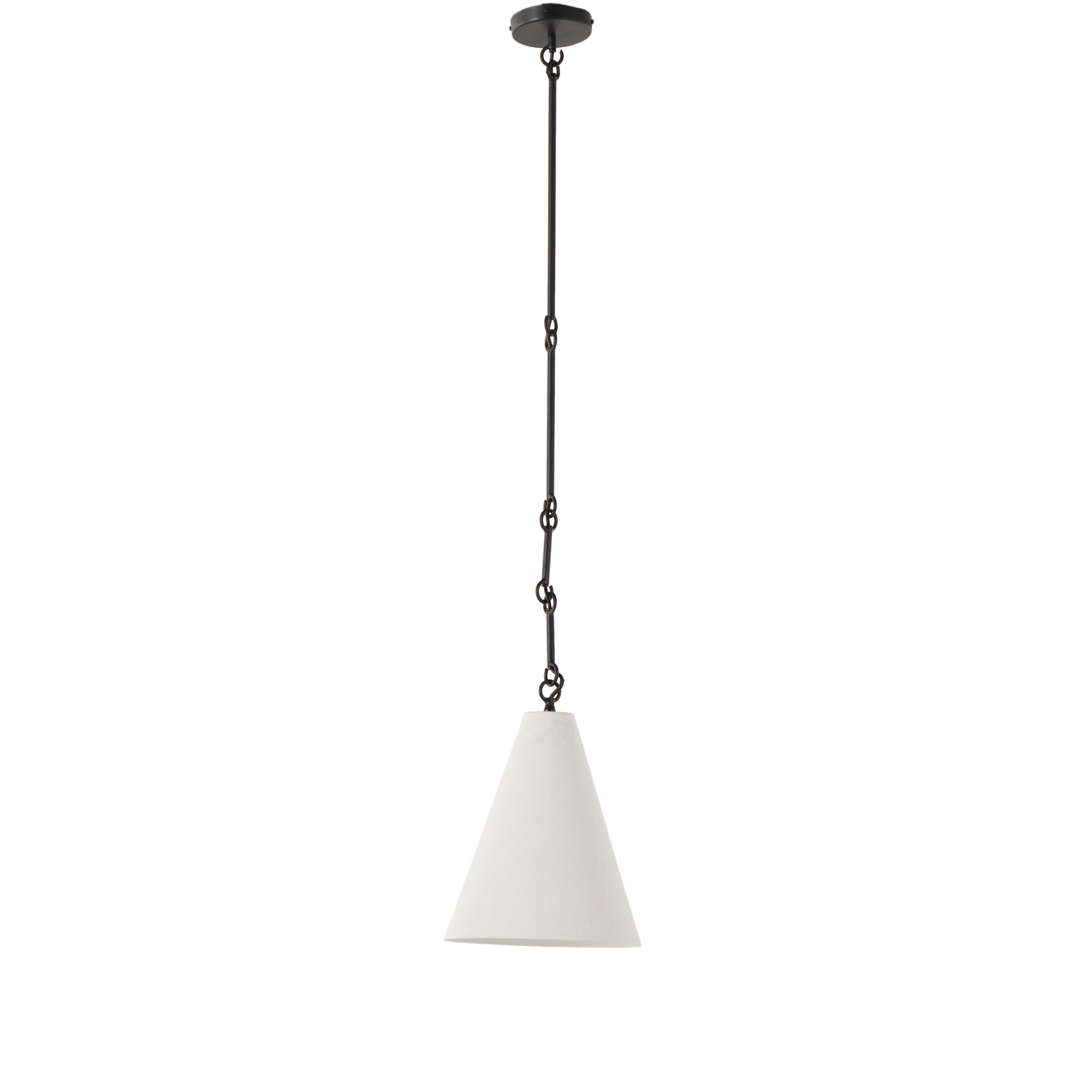 Grazia Small Pendant-Matte White Plaster - Image 0