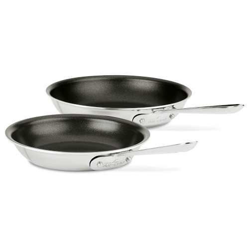 All-Clad D3(R) Tri-Ply Stainless-Steel Nonstick Fry Pan Set, 8" & 10" - Image 0