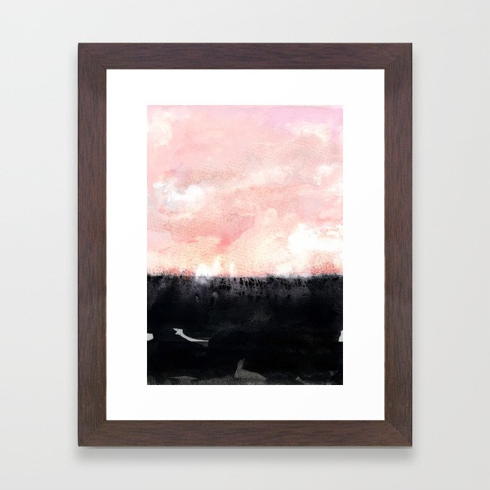 Pastel Sky Framed Art Print by Iris Lehnhardt - Conservation Walnut - X-Small 8" x 10"-10x12 - Image 0