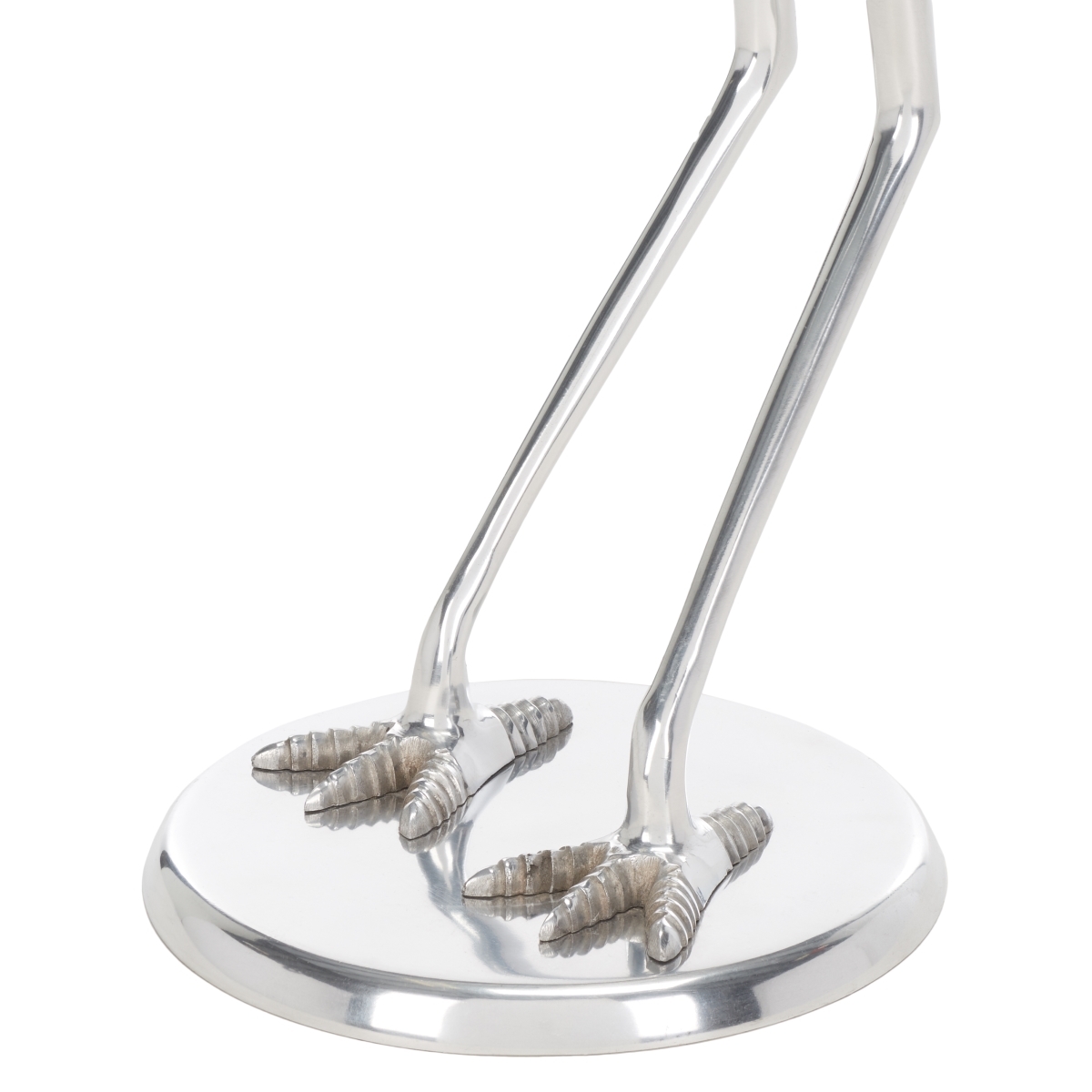 Tori Crane Base Accent Table - Silver / Glass - Safavieh - Image 3