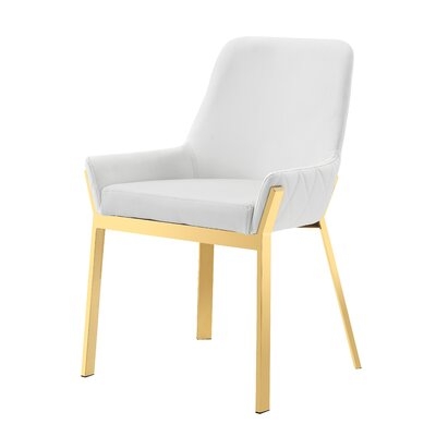 Railsback Upholstered Side Chair in White - Image 0
