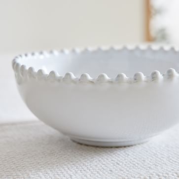 Pearl White Low Bowl Pearl White - Image 1