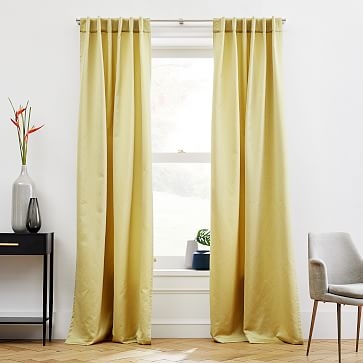 Ripple Jacquard Curtain, Yellow Stone, 48"x84" - Image 0
