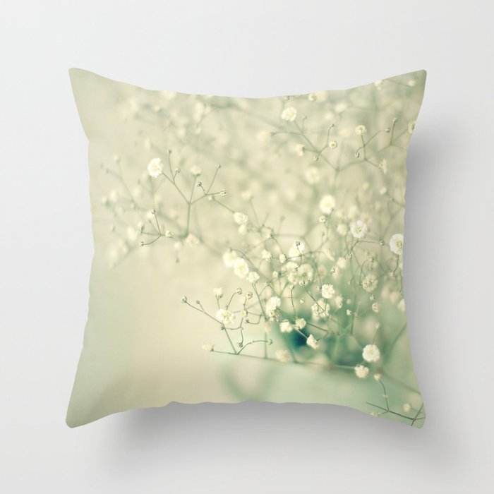 Delicate Throw Pillow by Cassia Beck - Cover (20" x 20") With Pillow Insert - Indoor Pillow - Image 0