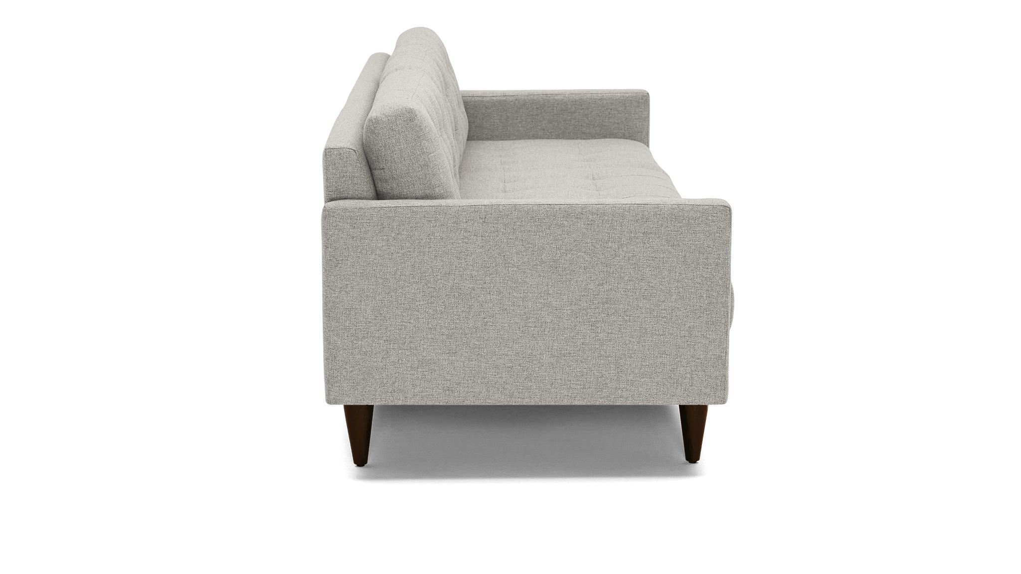 White Eliot Mid Century Modern Grand Sofa - Bloke Cotton - Mocha - Image 2