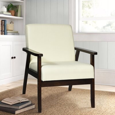 Solid Wood Frame Linen 25" Wide Arm Chair - Image 0