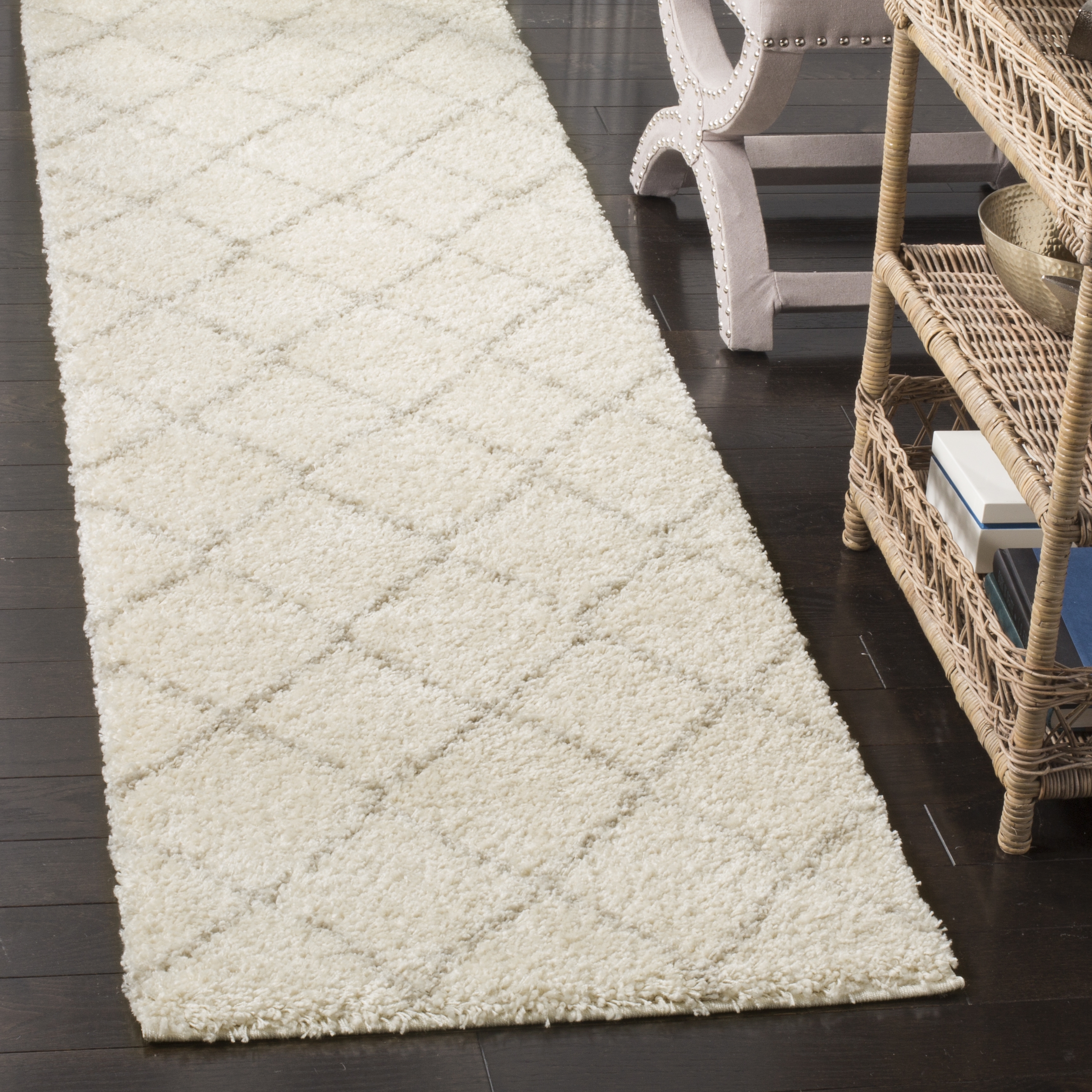Arlo Home Woven Area Rug, ASG742A, Ivory/Beige,  2' 3" X 8' - Image 1