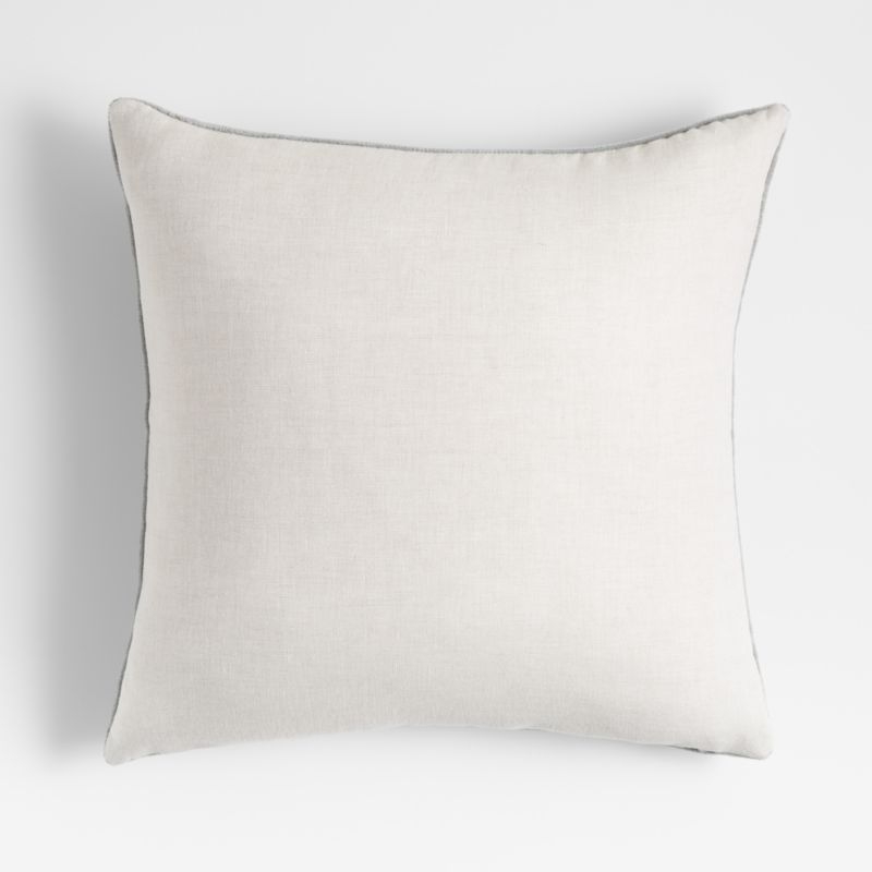 Quarry 20"x20" Faux Mohair Throw Pillow with Feather Insert - Image 3