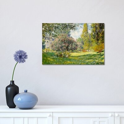 Landscape: The Parc Monceau by Claude Monet - Wrapped Canvas Painting - Image 0