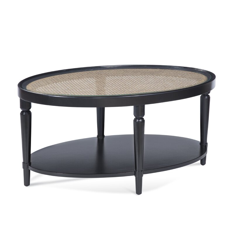 Braxton Culler Halprin Coffee Table with Storage Table Base Color: Bisque - Image 0