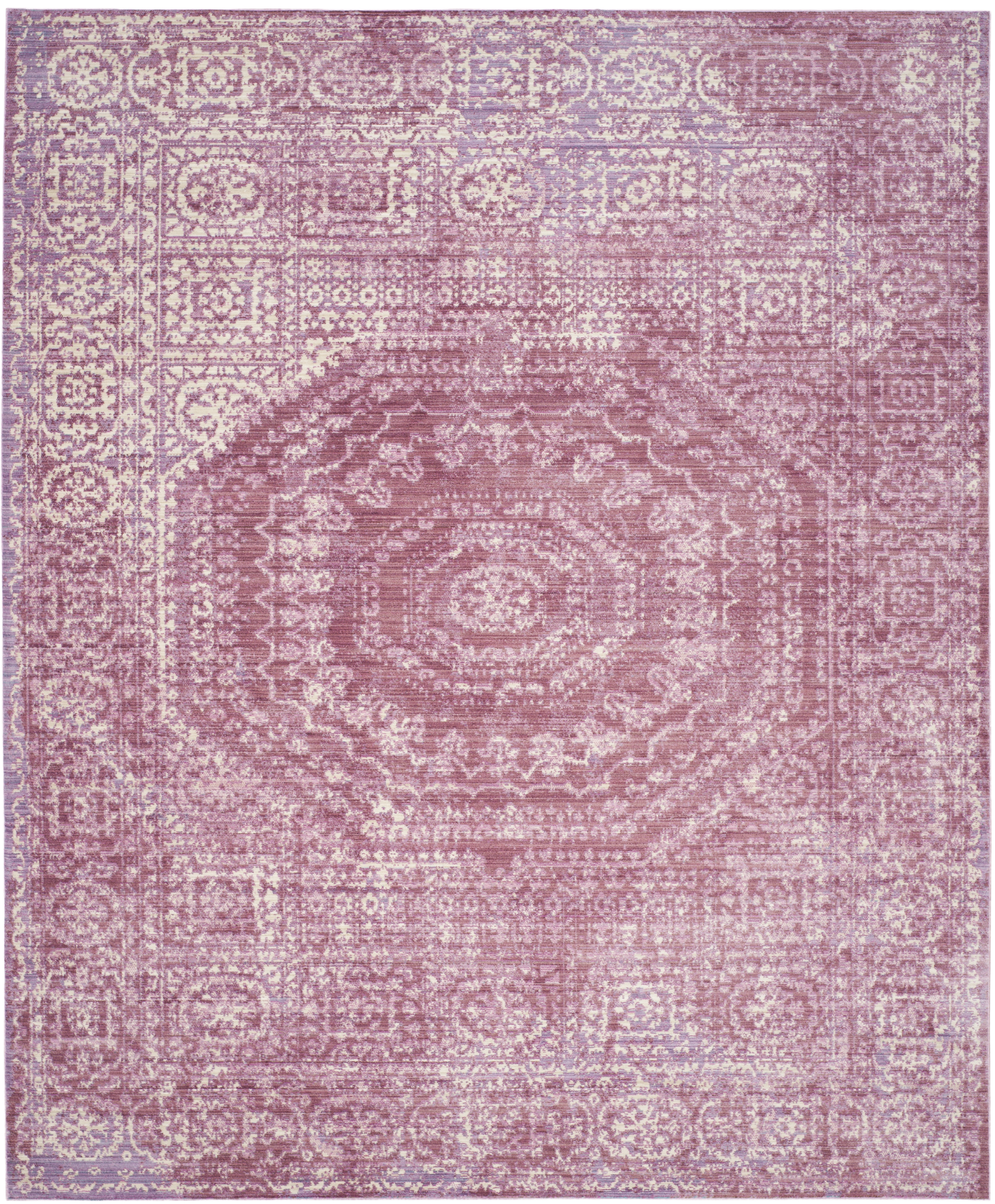 Arlo Home Woven Area Rug, VAL205A, Fuchsia/Multi,  8' X 10' - Image 0