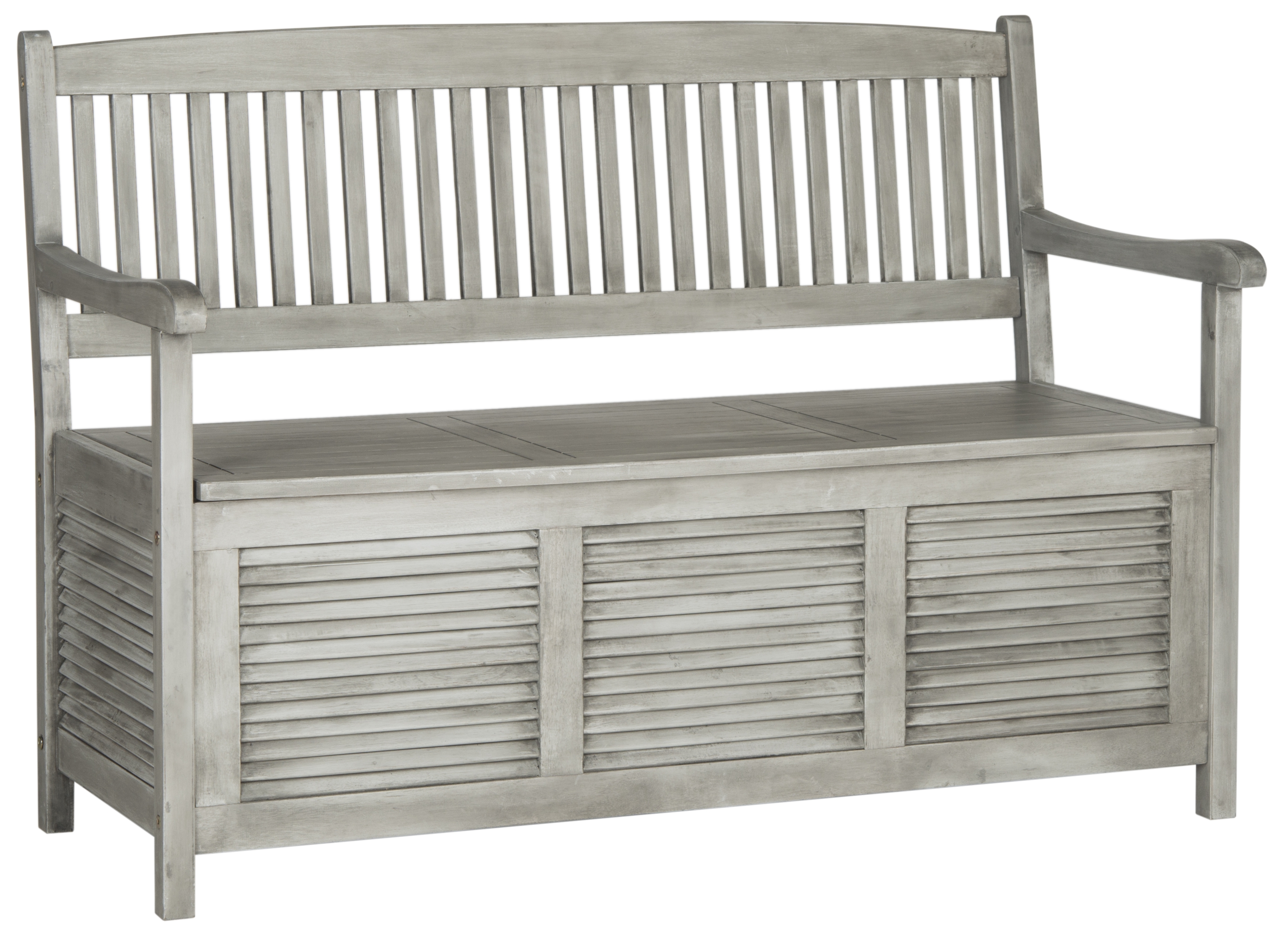 Brisbane Storage Bench - Grey - Safavieh - Image 1