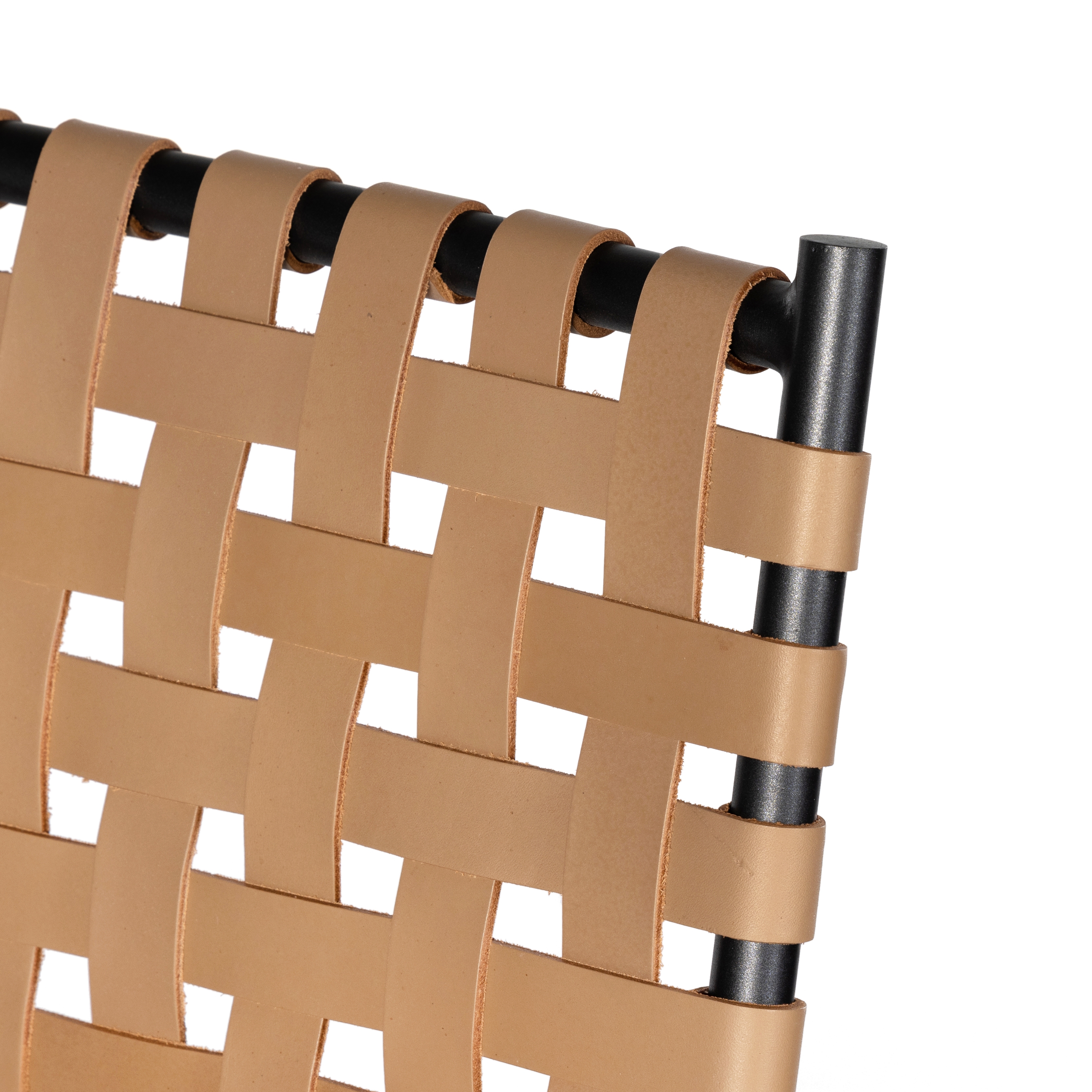 Garza Counter Stool - Natural Leather - Image 8