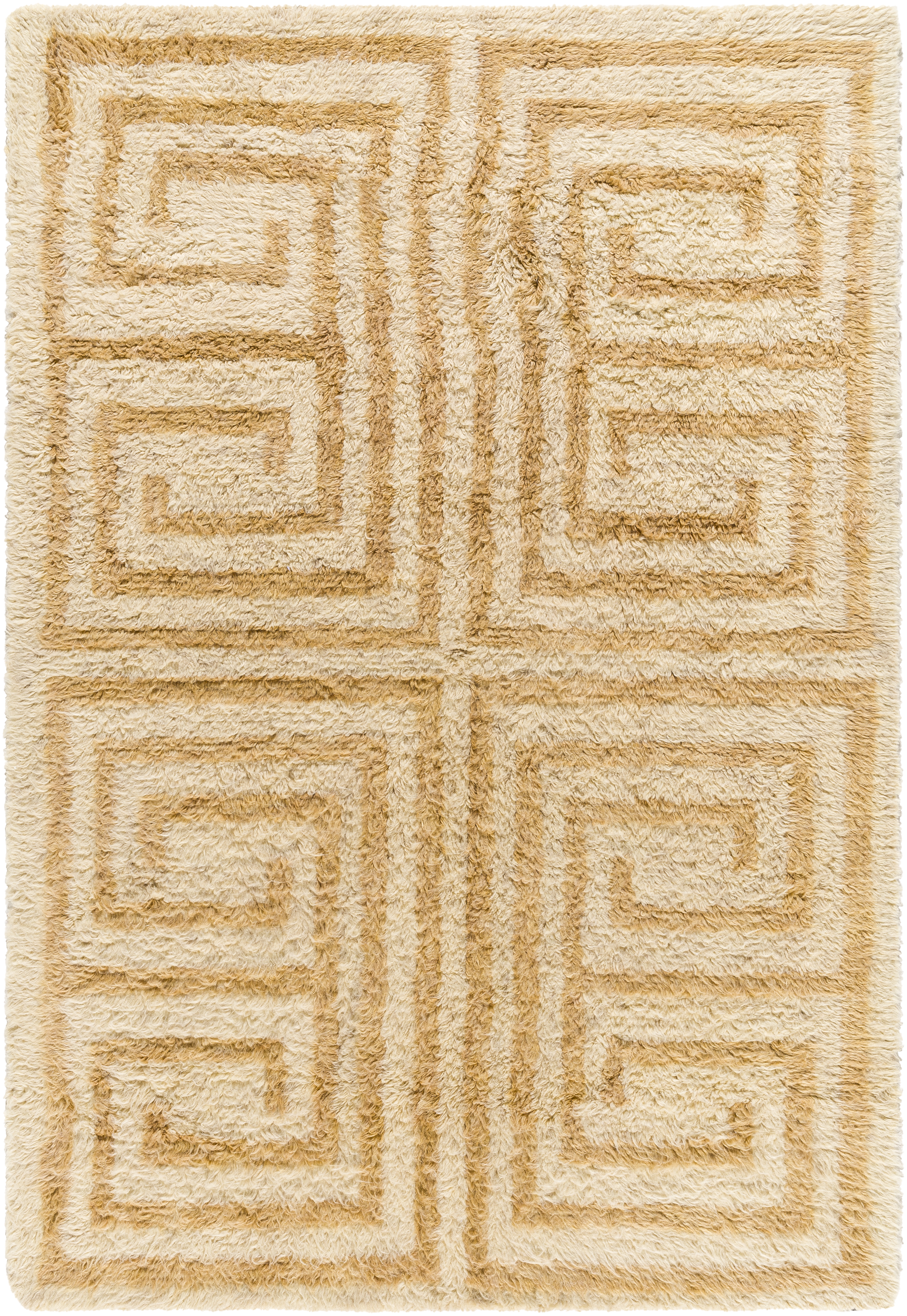 Beni Moroccan Beige Indoor 9' x 12' Handmade Rug - Image 0