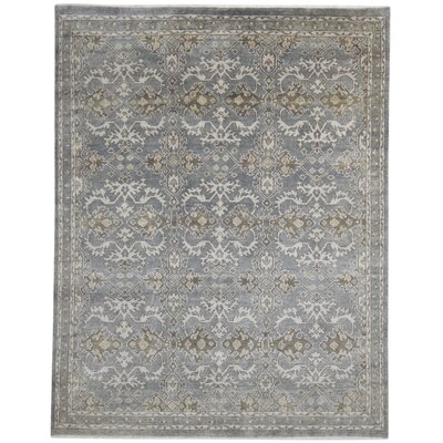 One Of A Kind  Hand-Knotted Persian 8' X 10' Oriental Wool Grey Rug - Image 0