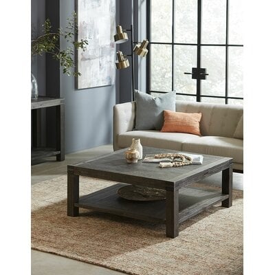 Palo Alto Solid Wood Coffee Table with Storage - Image 0