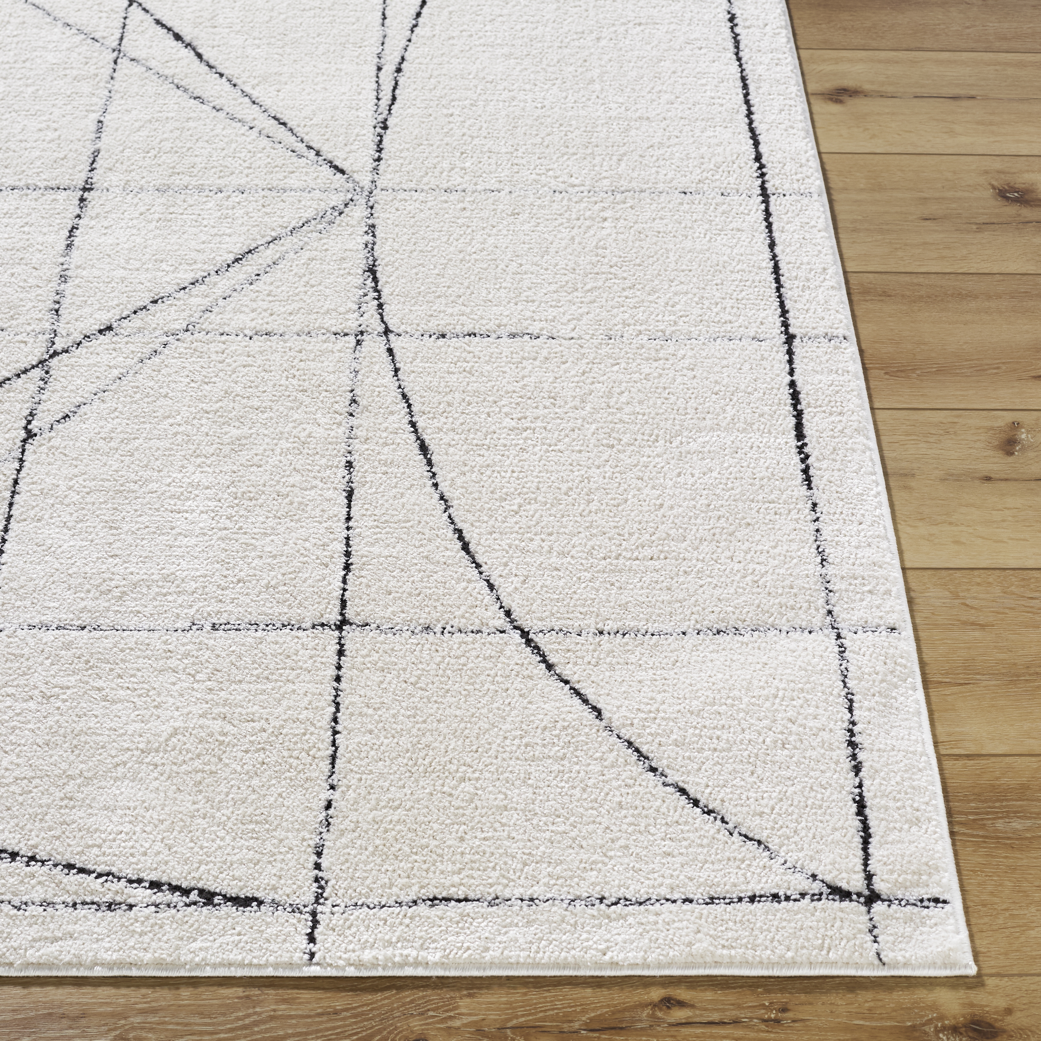 Architect White Indoor 9'2" x 12' Machine Woven Rug - Image 1