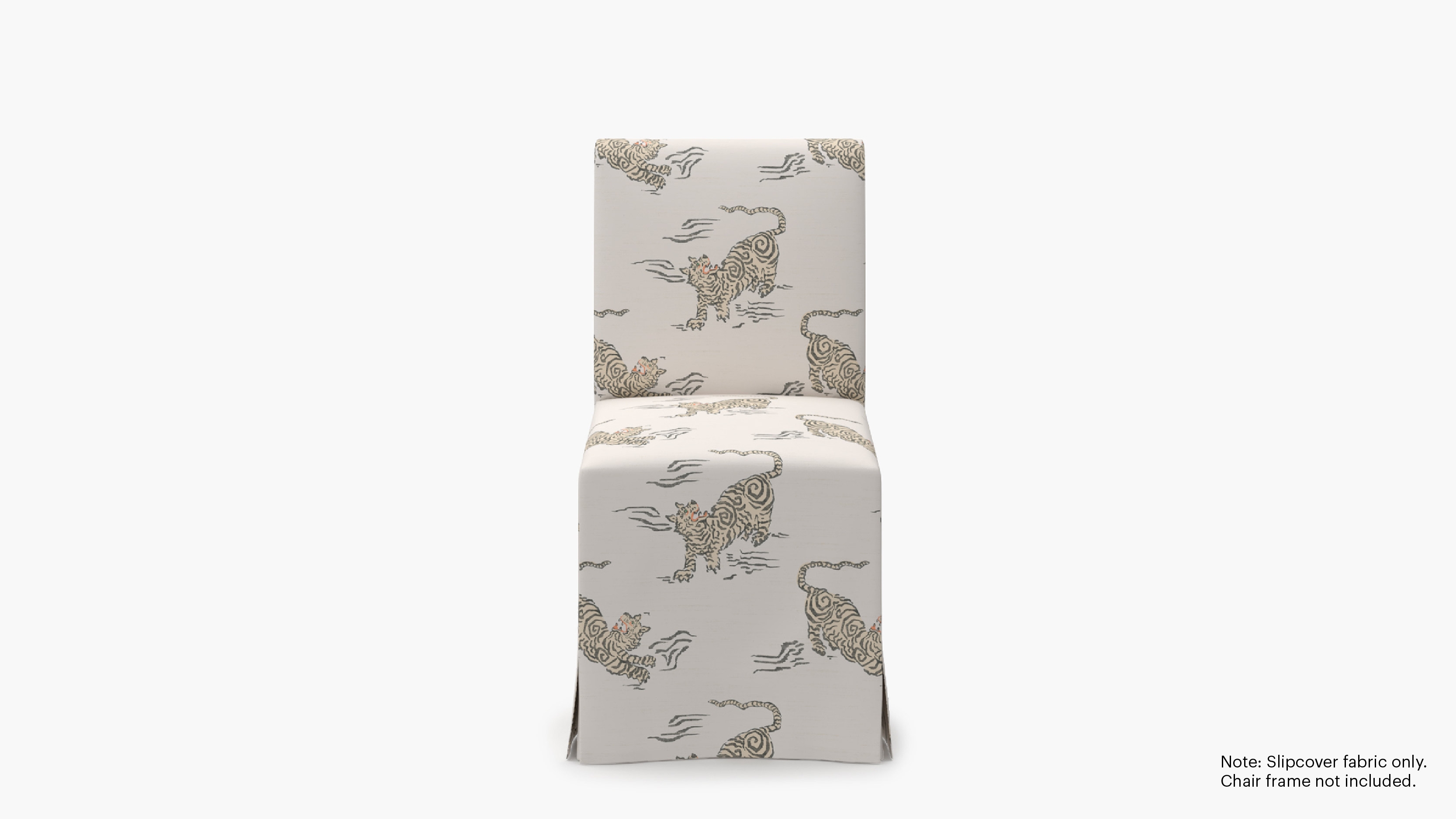 Slipcovered Signature Dining Chair - Cover Only, Canvas Tigresse - Image 0