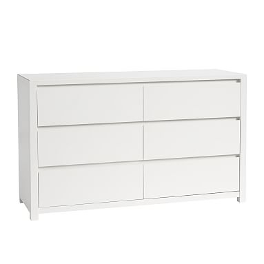 Costa 6-Drawer Wide Dresser, Simply White - Image 0