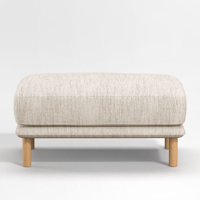 Wells Ottoman with Natural Leg Finish - Image 0